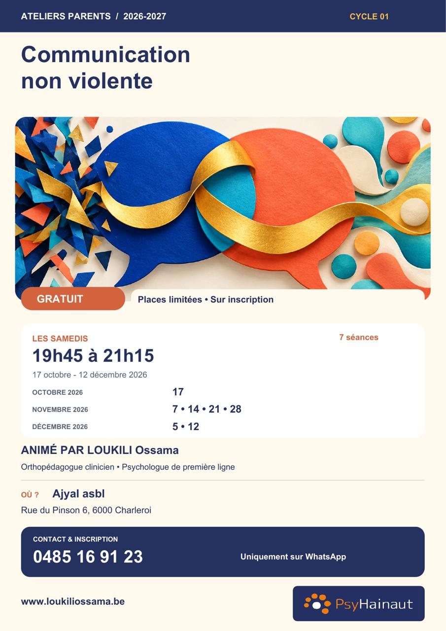 Affiche · Ateliers communication non violente